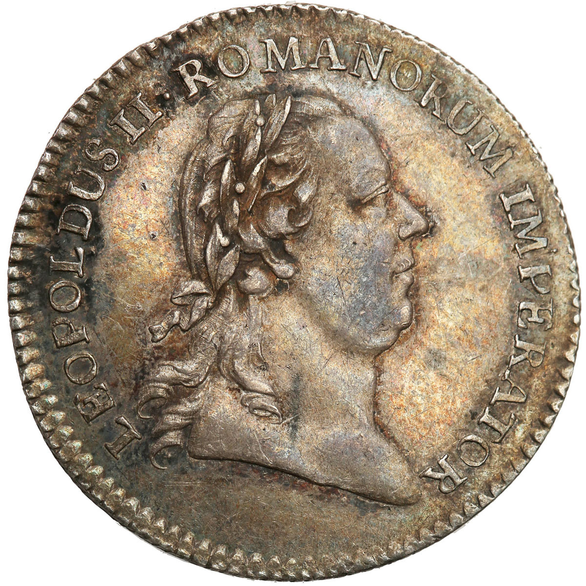 Austria, Leopold II (1790-1792). Żeton koronacyjny na króla rzymskiego we Frankfurcie